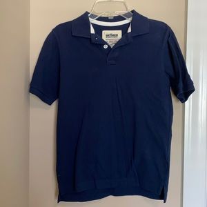 Navy polo, gently worn.